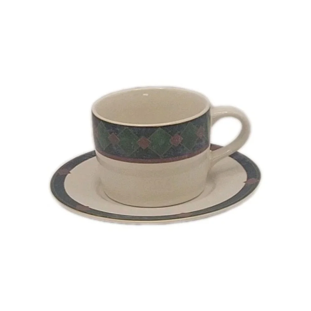 Pfaltzgraff Amalfi Classic Coffee Cup & Saucer Designed By‎ Pat Farrell